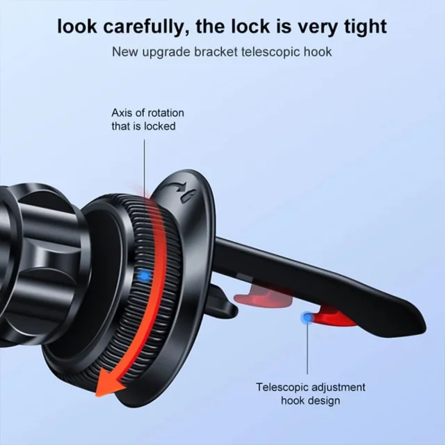 Magnetic Car Phone Holder – 360° Rotatable Air Vent Mount | Velvet Wheels