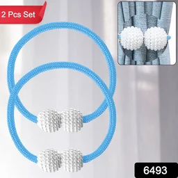 Magnetic Curtain Tiebacks – Elegant No-Drill Pearl Holdbacks (2 Pc)