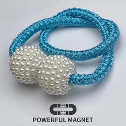 Magnetic Curtain Tiebacks – Elegant No-Drill Pearl Holdbacks (2 Pc)