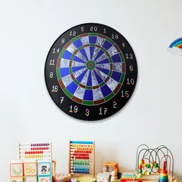 Magnetic Dart Board – Safe Indoor Outdoor Game with 6 Soft-Tip Darts