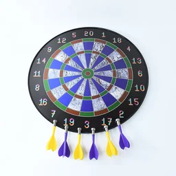 Magnetic Dart Board – Safe Indoor Outdoor Game with 6 Soft-Tip Darts
