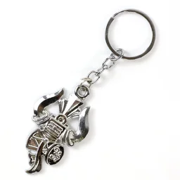 Mahakal Trishul Metal Keychain Set – Durable Devotional 2-Pc
