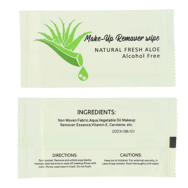 Makeup Remover Wipes – Alcohol-Free Aloe Cleansing Towelettes Pack