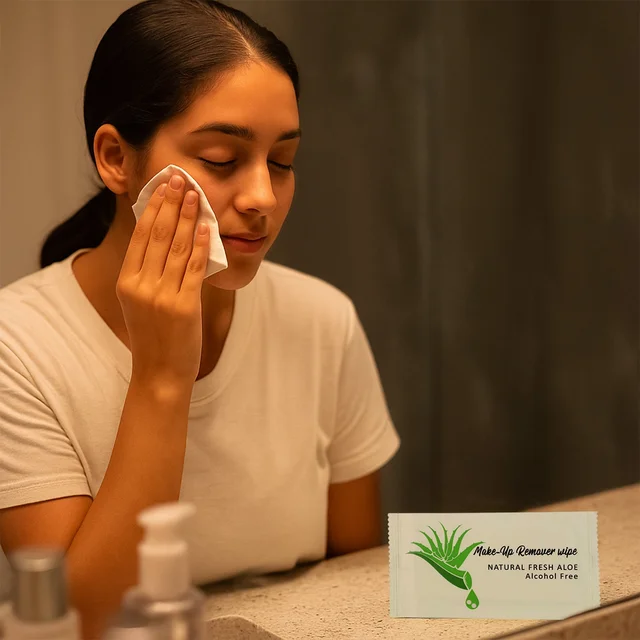 Makeup Remover Wipes – Alcohol-Free Aloe Cleansing Towelettes Pack