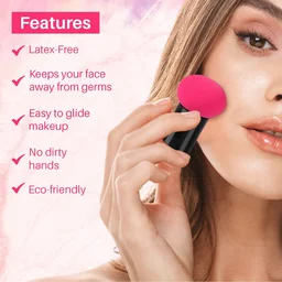 Makeup Sponge Puff with Handle – Ergonomic & Flawless Blending