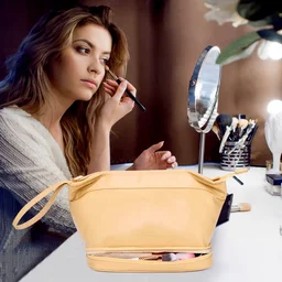 Makeup Storage Bag – Spacious Dual-Compartment Organizer