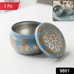 Mandala Metal Candle Container – Reusable & Vibrant Decor