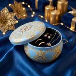 Mandala Metal Candle Container – Reusable & Vibrant Decor