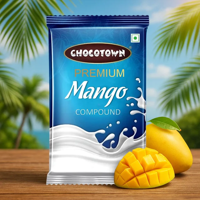 Mango Compound Chocolate – Premium 500gm Slab | Chocotown