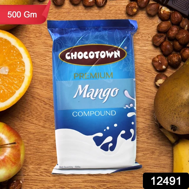 Mango Compound Chocolate – Premium 500gm Slab | Chocotown