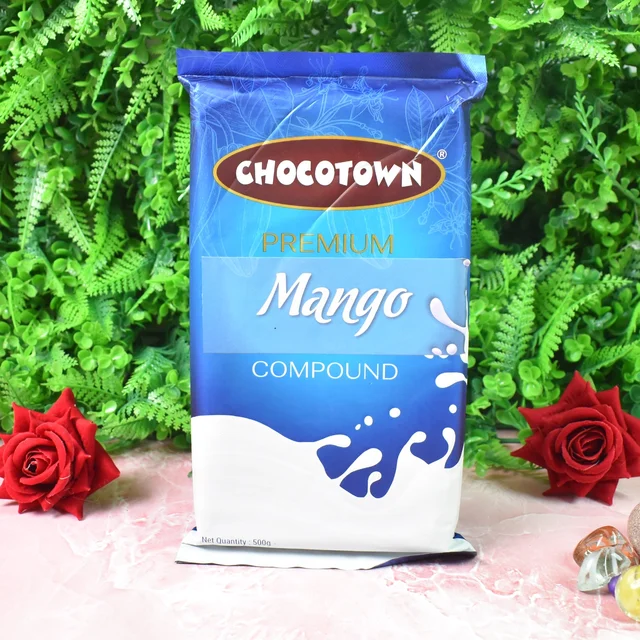Mango Compound Chocolate – Premium 500gm Slab | Chocotown