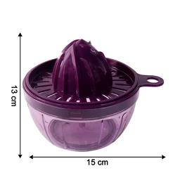 Manual Citrus Juicer 650ml – Seed Filter & Durable Plastic