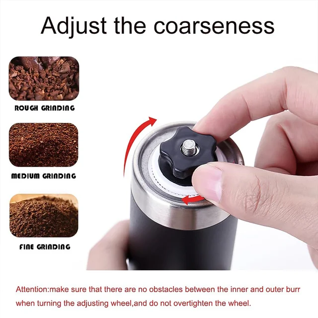 Manual Coffee Grinder – Portable Stainless Steel & Adjustable | Siplix