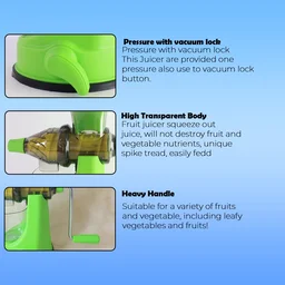 Manual Fruit and Vegetable Juicer – Durable & Easy Hand Crank