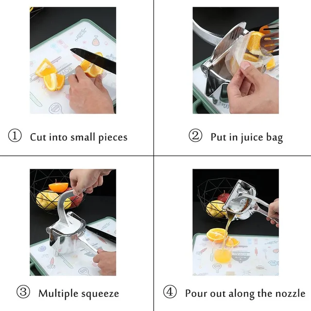 Manual Fruit Juicer – Heavy Duty Aluminium Press | Chef’s Embrace