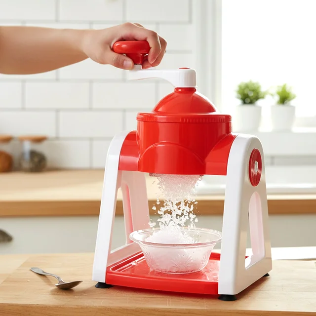 Manual Gola Maker – Portable Red Ice Slush Machine for Refreshing Treats
