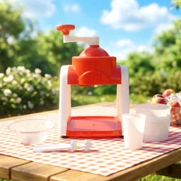 Manual Gola Maker – Portable Red Ice Slush Machine for Refreshing Treats