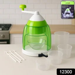 Manual Ice Crusher – Portable Snow Cone Maker with Hand Crank