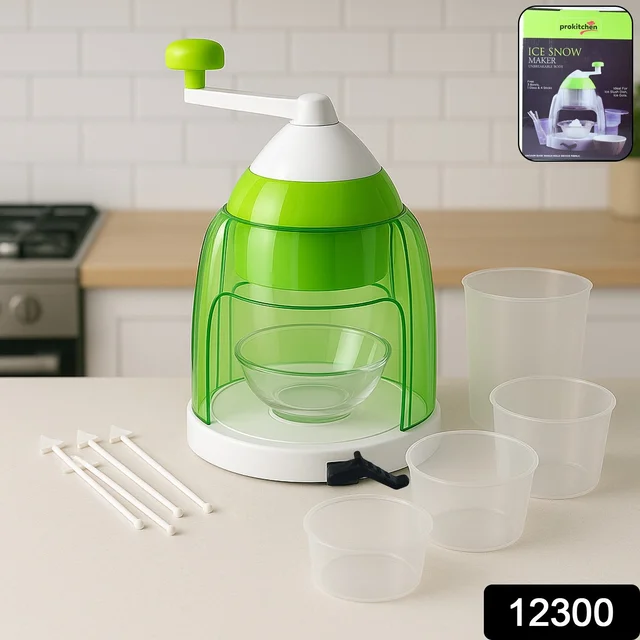 Manual Ice Crusher – Portable Snow Cone Maker with Hand Crank