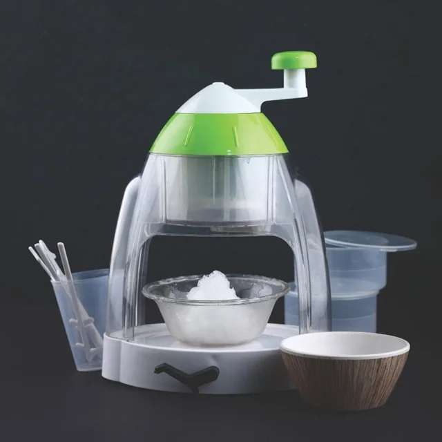 Manual Ice Crusher – Portable Snow Cone Maker with Hand Crank