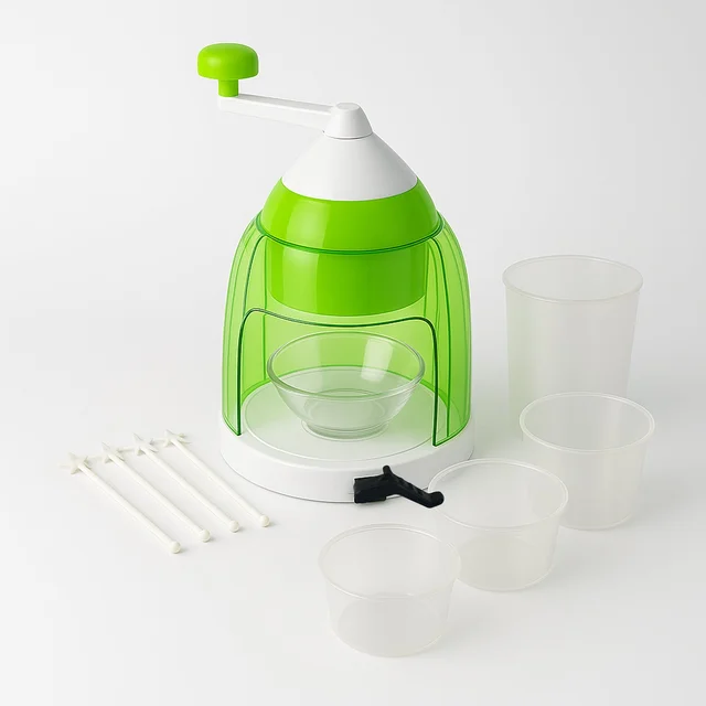 Manual Ice Crusher – Portable Snow Cone Maker with Hand Crank