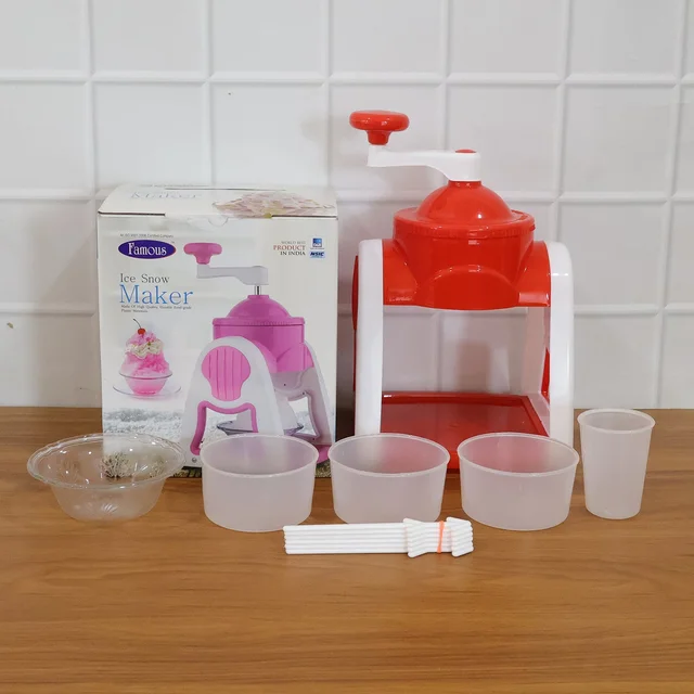 Manual Ice Snow Maker – Hand Crank Gola & Slush Machine