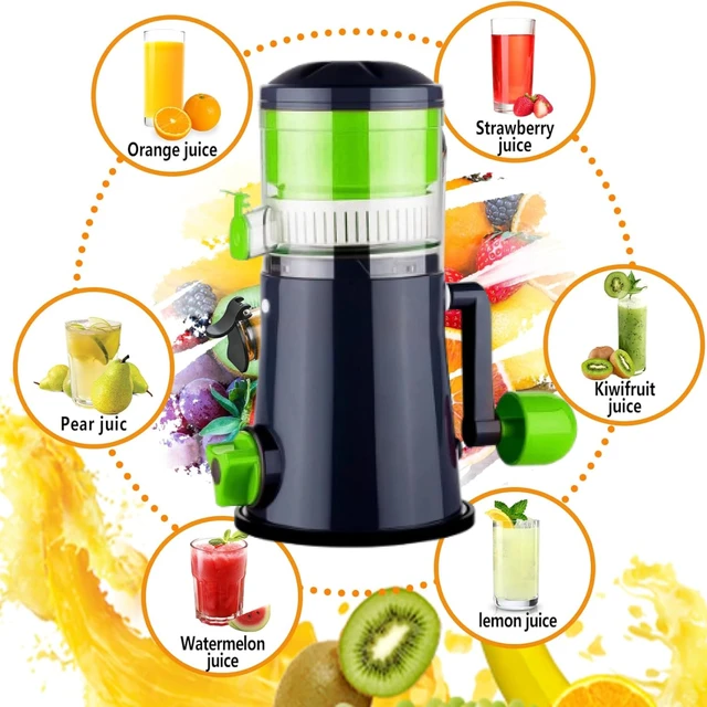 Manual Juicer – Compact, Vacuum Lock Base for Easy Juice Extraction
