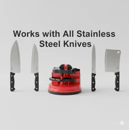 Manual Kitchen Knife Sharpener – 3-Stage Easy-Grip | Quickslice