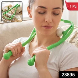 Manual Neck Shoulder Roller Massager with Rolling Balls for Pain Relief (1 Pc)