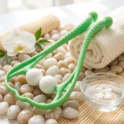 Manual Neck Shoulder Roller Massager with Rolling Balls for Pain Relief (1 Pc)