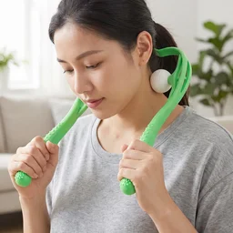 Manual Neck Shoulder Roller Massager with Rolling Balls for Pain Relief (1 Pc)