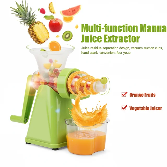 Manual Plastic Juicer – Easy, Compact & Durable for Fresh Juices