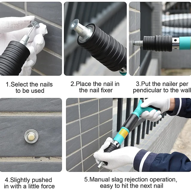Manual Steel Nail Gun – Portable Wall Fastener | BoltForce
