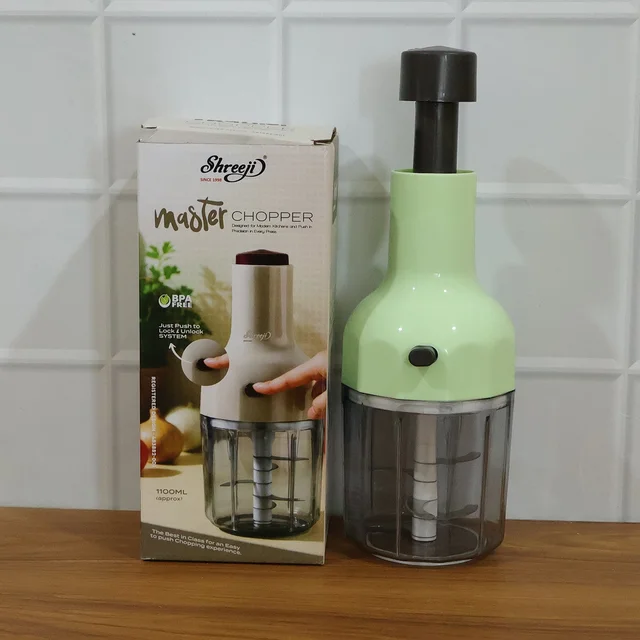 Manual Vegetable Chopper – 1100 ML Capacity for Quick Prep