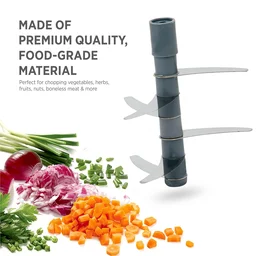 Manual Vegetable Chopper – 1100ML 2-in-1 Push Cutter | CookAura