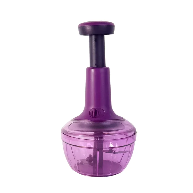 Manual Vegetable Chopper – 650 ml Push-Down Cutter
