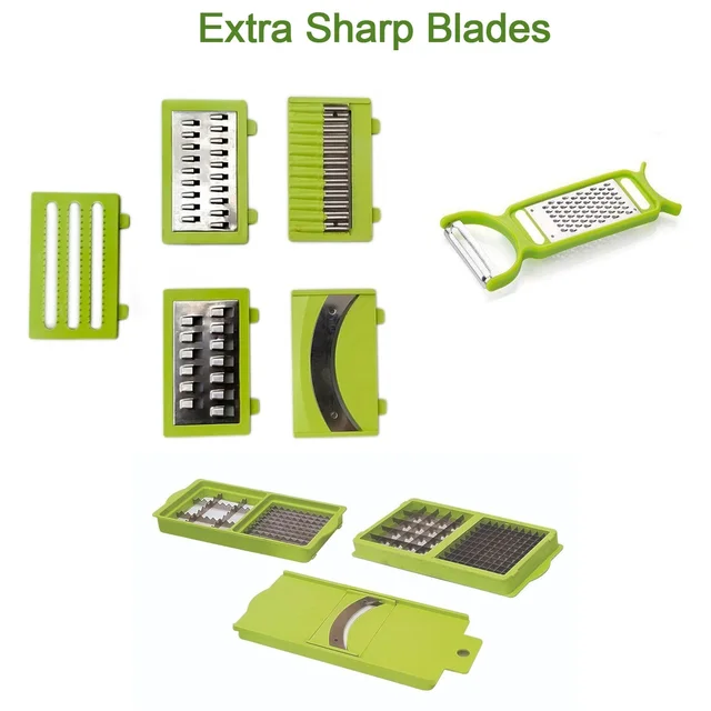 Manual Vegetable Slicer – 13-in-1 Multi-Cutter | Quickslice