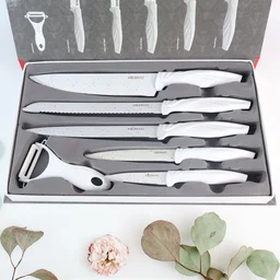 Marble Coated Kitchen Knife Set – 6-Piece Sharp & Stylish