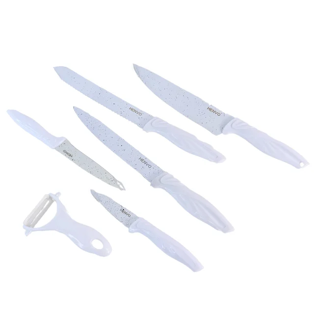 Marble Coated Kitchen Knife Set – 6-Piece Sharp & Stylish