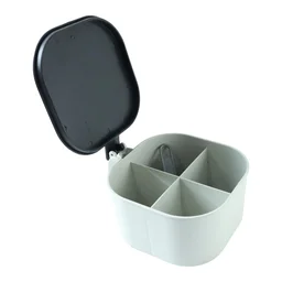 Masala Box – 4-Section Plastic Spice Organizer for Kitchen | Organivo