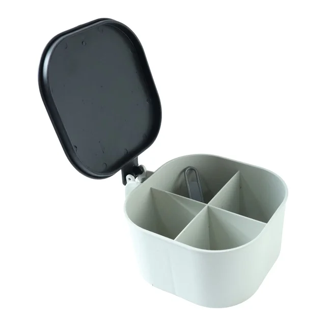 Masala Box – 4-Section Plastic Spice Organizer for Kitchen | Organivo