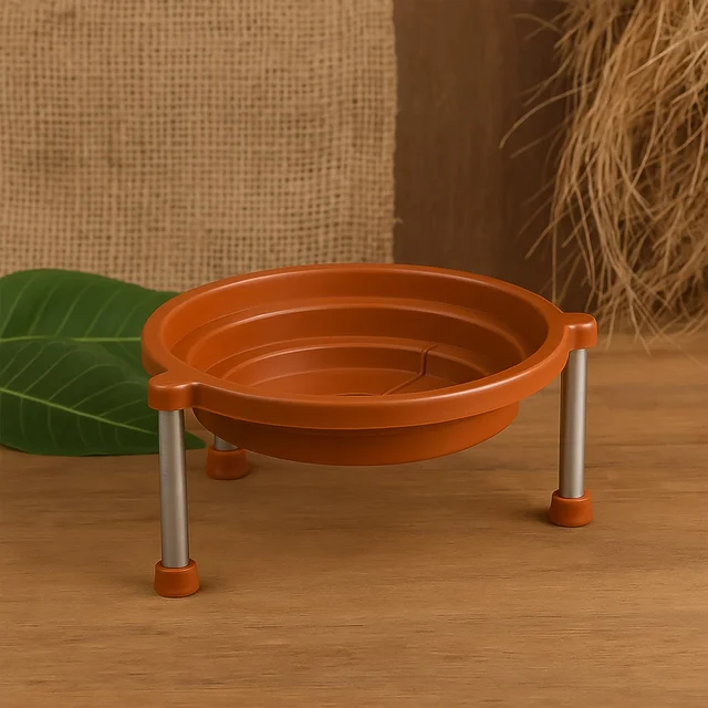 Matka Stand – Durable Plastic Multipurpose 21cm | Plant Edge