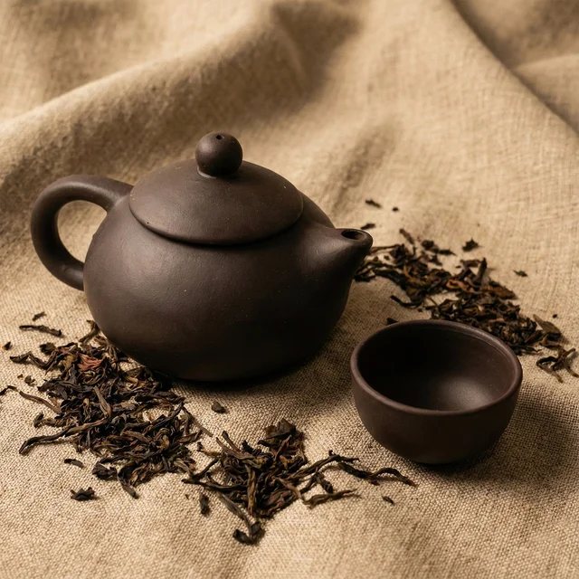 Matte Black Ceramic Tea Set – Elegant Teapot with 4 Cups
