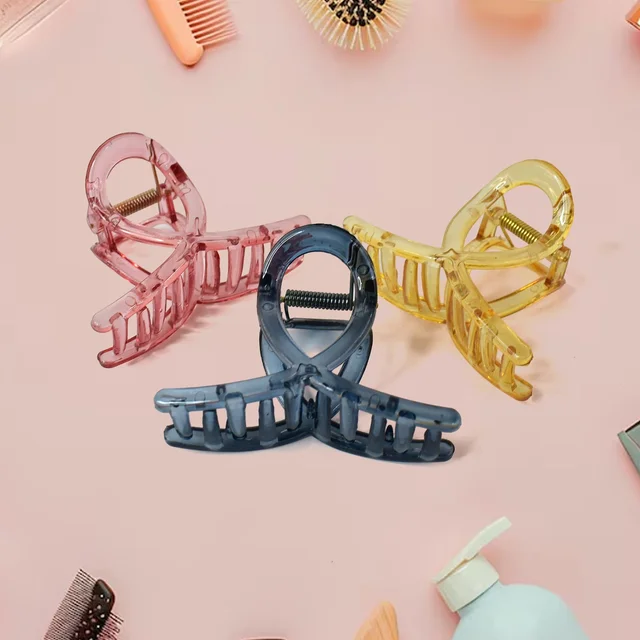 Matte Plastic Hair Clamp – Durable Firm Grip for All Hair Types