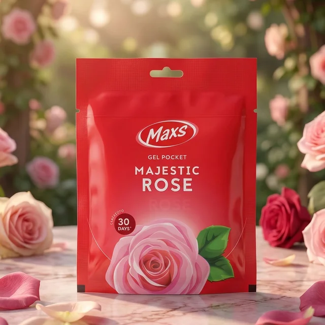 Maxs Majestic Rose Gel Air Freshener – Long Lasting Fragrance