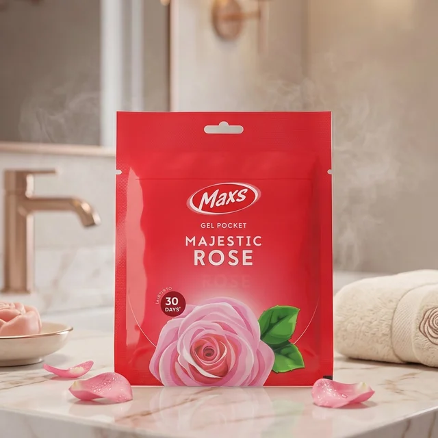Maxs Majestic Rose Gel Air Freshener – Long Lasting Fragrance