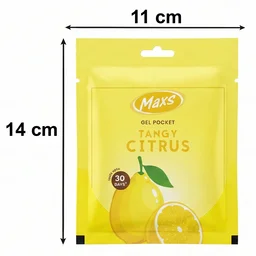 Maxs Tangy Citrus Gel Air Freshener – Long-Lasting Freshness for Indoor Use