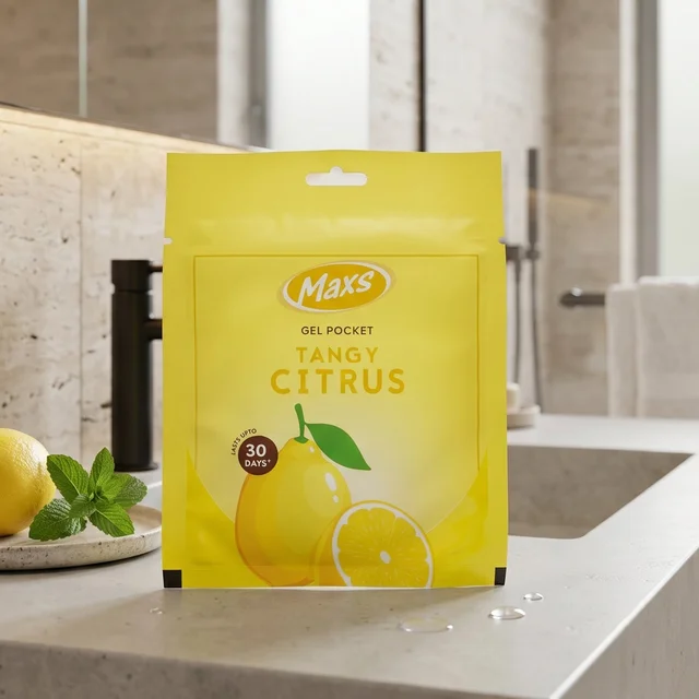 Maxs Tangy Citrus Gel Air Freshener – Long-Lasting Freshness for Indoor Use