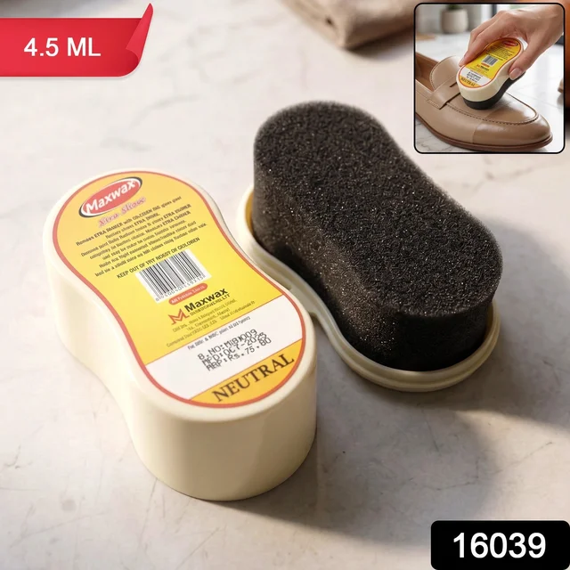 Maxwax Neutral Shoe Shiner – Compact Quick Shine & Care Solution