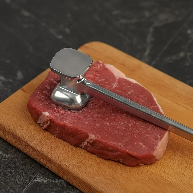 Meat Tenderizer Hammer – Dual-Sided Aluminium | Quickslice